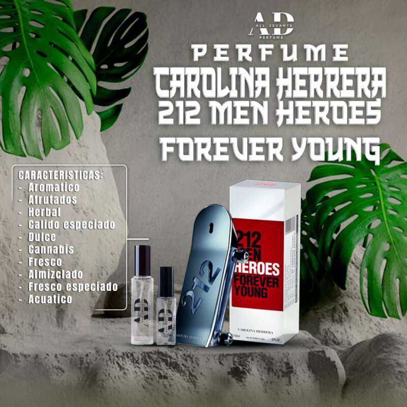 212 Men Héroes Forever Young Carolina Herrera